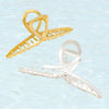 Metal bow hair clip